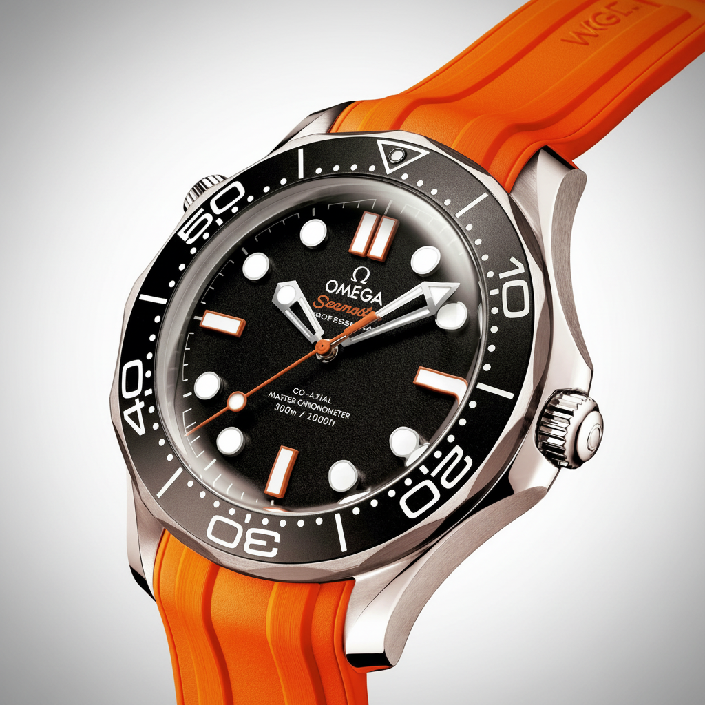 OMEGA Seamaster Diver 300M 42mm Orange Rubber Black Dial