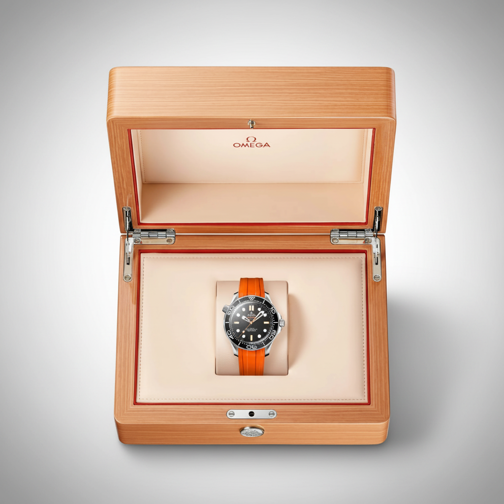 OMEGA Seamaster Diver 300M 42mm Orange Rubber Black Dial