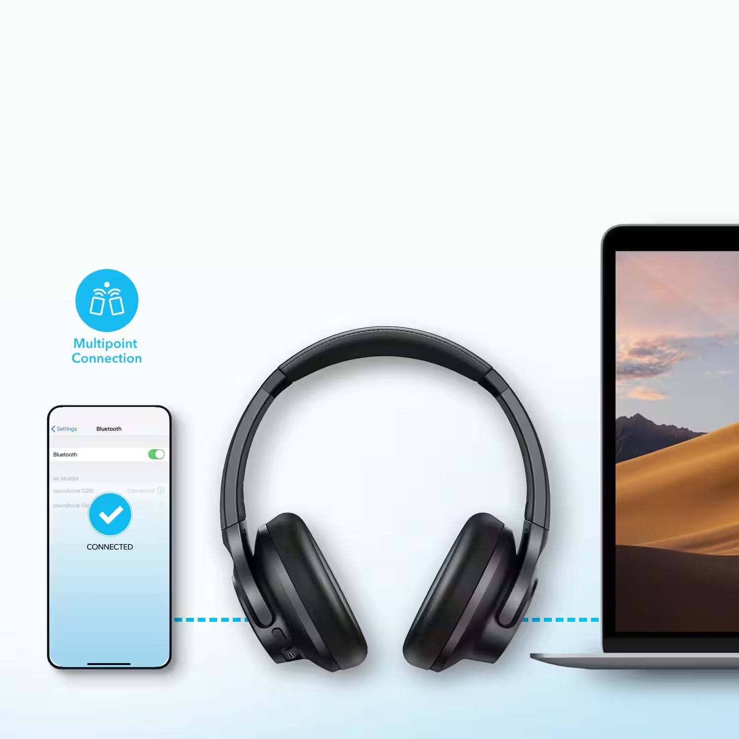 Experience Pure Sound with Active Noise Cancelling & 40-Hour Playtime